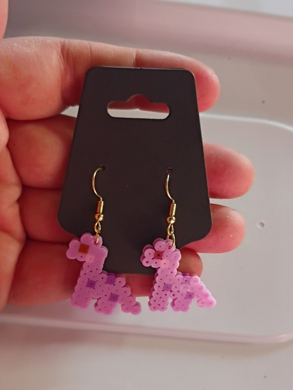 Cute Purple Dinosaur Earrings | Handmade & Hypoallergenic